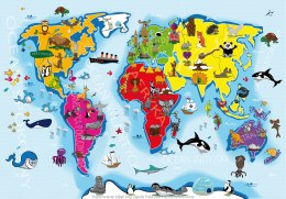Mappa del mondo - Puzzle del piccolo furbo