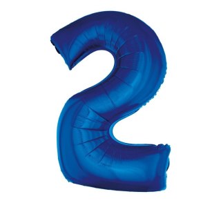 PALLONCINO FOIL "NUMERO 2", BLU, 92 CM FG-C85N2 GODAN