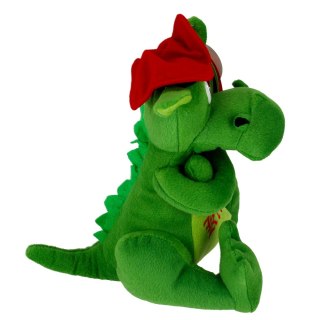 PELUCHE 22 CM ONDA DRAGO SEDUTO CON CAPPELLO DEEF DE.01486 DEEF