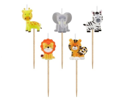 CANDELE PIKER ANIMALI, 5 PZ GODANO