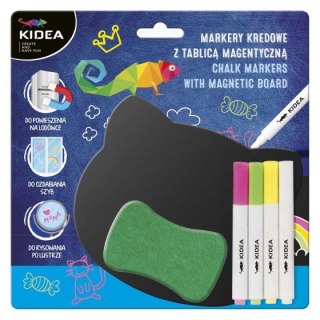 MARCATORE A GESSO 4 COLORI CON LAVAGNA MAGNETICA KIDEA ZMKTMKA DERFORM