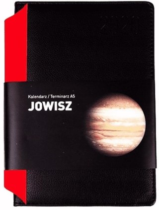 LIBRO CALENDARIO A5 COPERTINA RIGIDA JUPITER NERO E ROSSO OPUS 808847 OPUS