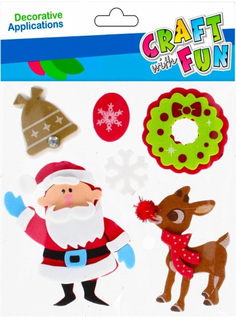 BABBO NATALE IN EVA CON DECORAZIONE CONFEZIONE DA 6 PZ. CRAFT CON DIVERTIMENTO 501366 CRAFT CON DIVERTIMENTO