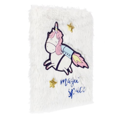 NOTES PLUSZ A5 UNICORN SPACE STK PB 6/36 STARPAK