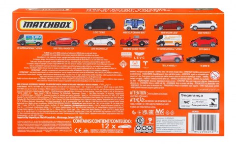 MB CAR 12 PACK ELETTRICO HGW60 AST PUD1 MATTEL