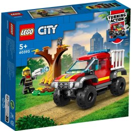 Blocchi di costruzione City Fire Truck 4x4 LEGO 60393 LEGO