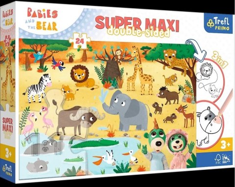 PUZZLE 24 pz. SUPER MAXI BAMBINI IN SAFARI TREFL 41009 TREF TREFL