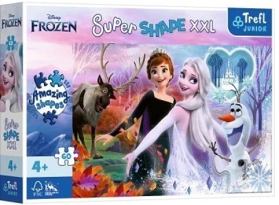 PUZZLE 60 pz. DANCING SORELLE FROZEN PUD TREFL 50010 TREF TREFL