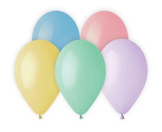 PALLONCINI AD ELIO PREMIUM, COLORI TENUI, 13 POLLICI / 10 PZ. MACARON GODAN