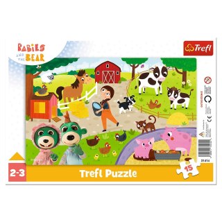 PUZZLE 15 ELEMENTI BAMBINI CARINI TREFL 31414 TREF TREFL