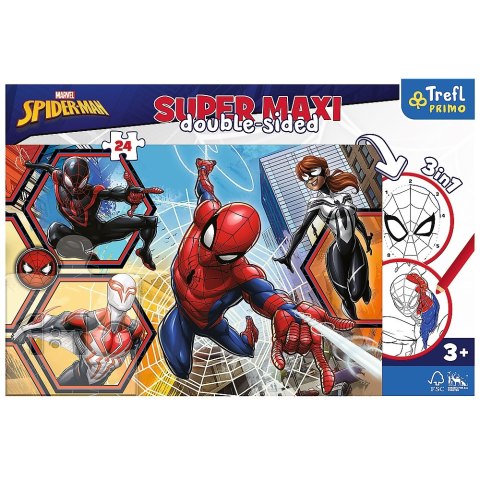 PUZZLE 24 ELEMENTY SUPER MAXI SPIDER MAN TREFL 41006 TREF TREFL