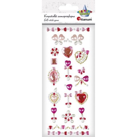 CRISTALLI AUTOADESIVI CUORI CRAFT-FUN SERIE HASTA