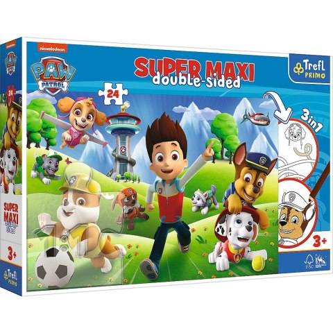 PUZZLE 24EL. SUPER MAXI PRZYGODY PAW PATROL TREFL 41001 TREF TREFL