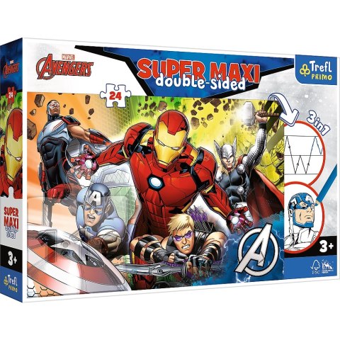 PUZZLE 24EL. SUPER MAXI SILNI AVENGERSI PUD TREFL 41007 TREF TREFL