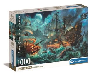 PUZZLE 1000 ELEMENTÓW PIRATES BATTLE CLEMENTONI 39777 CLEMENTONI