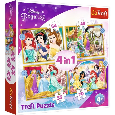 PUZZLE 4W1 SZCZĘŚLIWY DZIEŃ PUD TREFL 34385