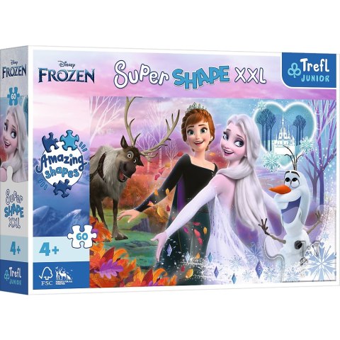 PUZZLE 60 pz. DANCING SORELLE FROZEN PUD TREFL 50010 TREF TREFL