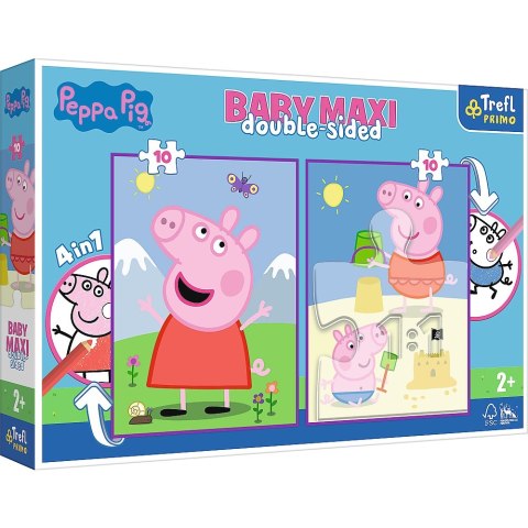 PUZZLE BABY MAXI 2X10EL. POGODNY DZIEŃ PEPPY TREFL 43001 TREF TREFL