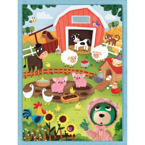 PUZZLE BABY MAXI 2X10EL. POZNAJ BOBASKI PUD TREFL 43000 TREF TREFL