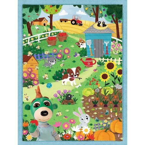 PUZZLE BABY MAXI 2X10EL. POZNAJ BOBASKI PUD TREFL 43000 TREF TREFL