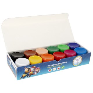 POSTER PAINTS 12 COLORI 20ML PAW PATROL AQUA STARPAK 514745 STARPAK