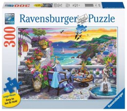 Puzzle 2D Grande Formato Tramonto su Santorini 300 pezzi