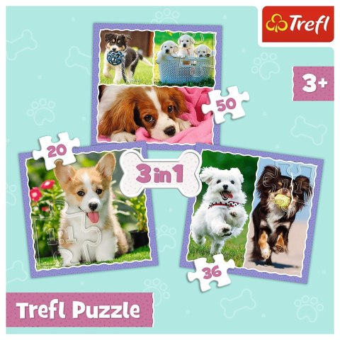 PUZZLE 3IN1 CANI CARINI PUD TREFL 34854 TR