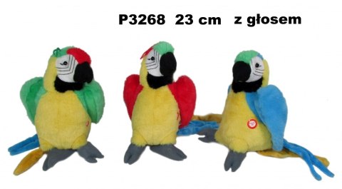 PELUCHE PAPPAGALLO CON VOCE 25CM SA SUN-DAY