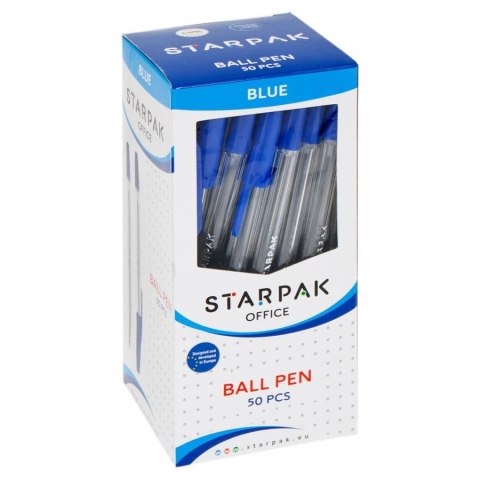 Penna Cristal Chiudibile - blu - Starpak 144357
