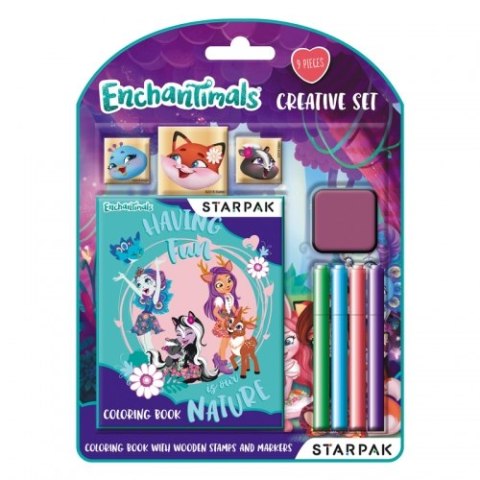 SET DA COLORARE CREATIVO ENCHANTIMALS STARPAK 405885