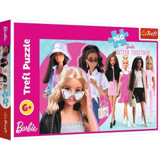 PUZZLE 160 ELEMENTÓW BARBIE I JEJ ŚWIAT TREFL 15419 TREF TREFL