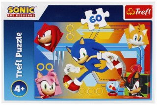 PUZZLE 60EL SONIC W AKCJI PUD TREFL 17387 TR TREFL