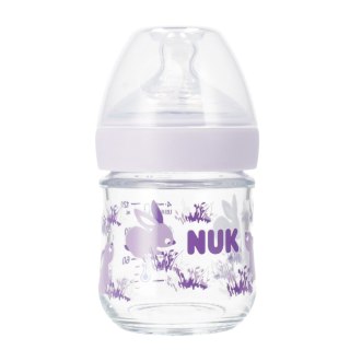 NUK MP BUTELKA SZKLANA ZE SMOCZKIEM S 120 ML NATURE SENSE LILA 10747110 NUK