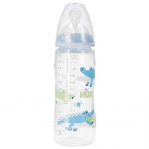 NUK MP BUTELKA Z WSKAŹNIKIEM TEMP. 300 ML 6-18M FIRST CHOICE NIEBIESKA 10216248 NUK