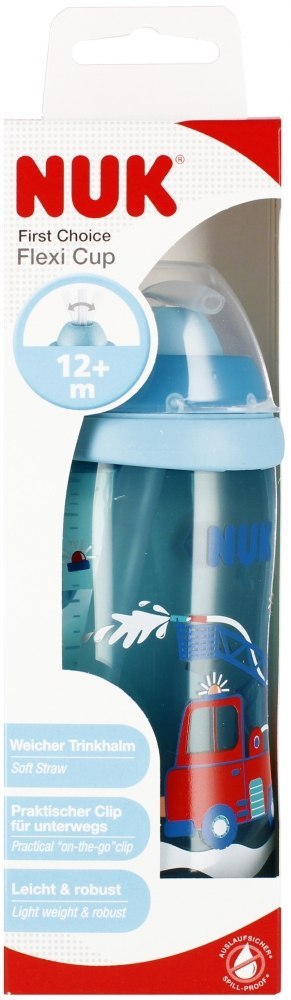 NUK MP KUBEK 300 ML 12M FLEXI CUP NIEBISKI 10255410 NUK