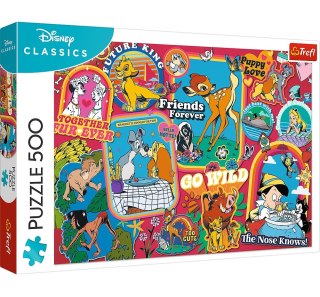 PUZZLE 500EL DISNEY NA PRZESTRZENI LAT PUD TREFL 37465 TR TREFL