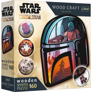 PUZZLE 160 ELEMENTÓW WOOD CRAFT THE MANDALORIAN TREFL 20186 TR TREFL