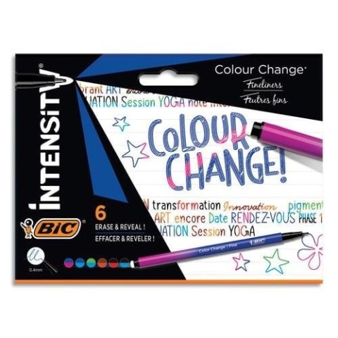 PENNA FINE CAMBIA COLORE 6 COLORI INTENS BIC 1012091