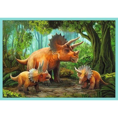 PUZZLE 10W1 W ŚWIECIE DINOZAURÓW TREFL 90390 TR