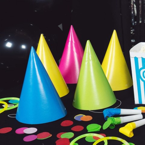 CZAPECZKA URODZINOWA PAPIEROWA NEON PARTY OP.5SZT. PBH ARPEX KP8268 ARPEX