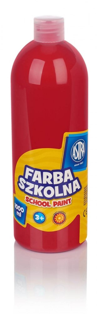 FARBA SZKOLNA 1 L W BUTELCE CZERWONA ASTRA 301217049 ASTRA