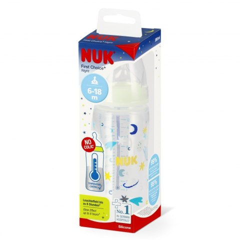 NUK MP BUTELKA 300 ML 6-18 M NIGHT GWIAZDKI 10741142 NUK