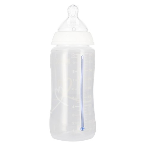 NUK MP BUTELKA Z WSKAŹNIKIEM TEMP. 300 ML 0-6M FIRST CHOICE BIAŁA 10741926 NUK