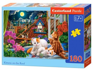 PUZZLE 180 EL. KITTENS ON THE ROOF CASTORLAND B-018499 CASTOR