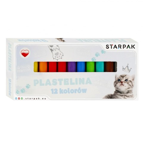 PLASTELINA 12KOL CUTIES KOTKI STK PUD 1/40 STARPAK