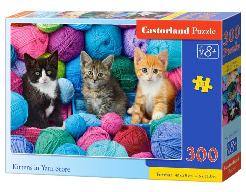 PUZZLE 300 ELEMENTÓW KITTENS IN YARN STORE CASTORLAND B-030477 CASTOR