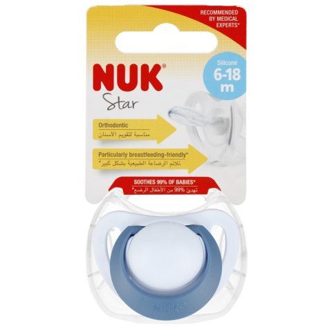 NUK SMOCZEK USP 6-18M NIEB SIL STAR 10736751 1/6 NUK