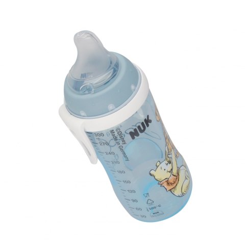 NUK KUBEK NIEKAPEK 300 ML 12M ACTIVE CUP SILIKON NIEBIESKI TYGRYSEK 10751101 NUK