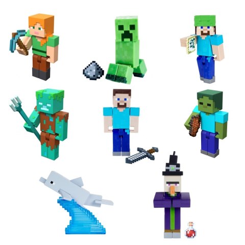 MINECRAFT FIGURKA PODSTAWOWA AKCES MIX GTP08 WB8 MATTEL