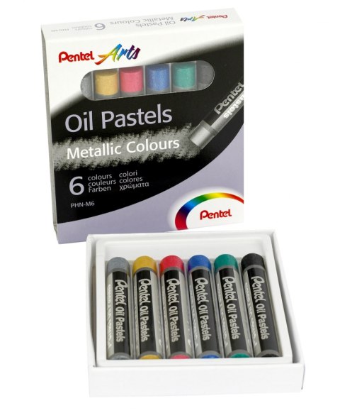 PASTELE OLEJNE 6KOL METALC PEN WB PENTEL